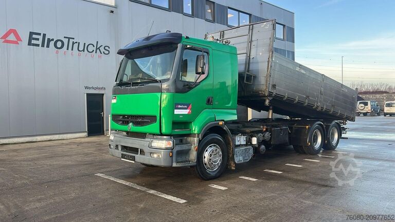 Tipper Renault Premium 385 (POMPE MANUELLE / 6X2 / MANUAL PUMP...