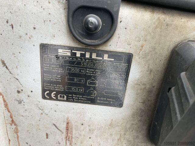 รถโฟล์คลิฟท์ไฟฟ้า 4 ล้อ Still RX60-35