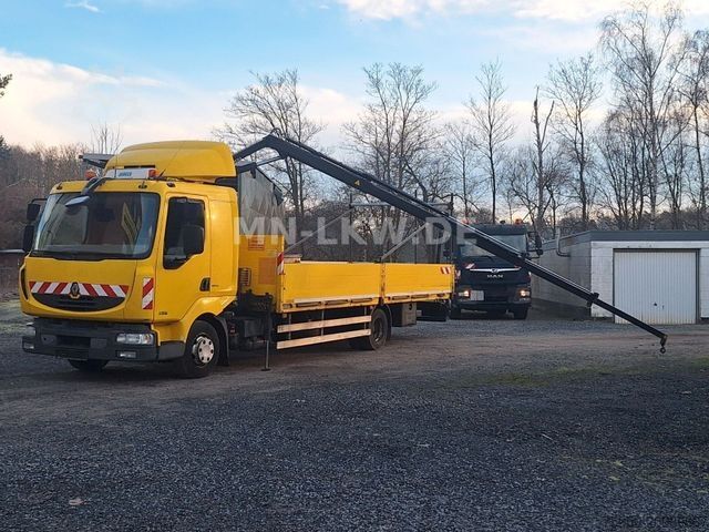 Truck-mounted crane van RENAULT MIDLUM 220 DXI HIAB KRAN 9,1m TÜV 07/2026