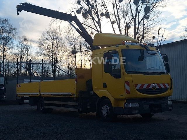 Truck-mounted crane van RENAULT MIDLUM 220 DXI HIAB KRAN 9,1m TÜV 07/2026