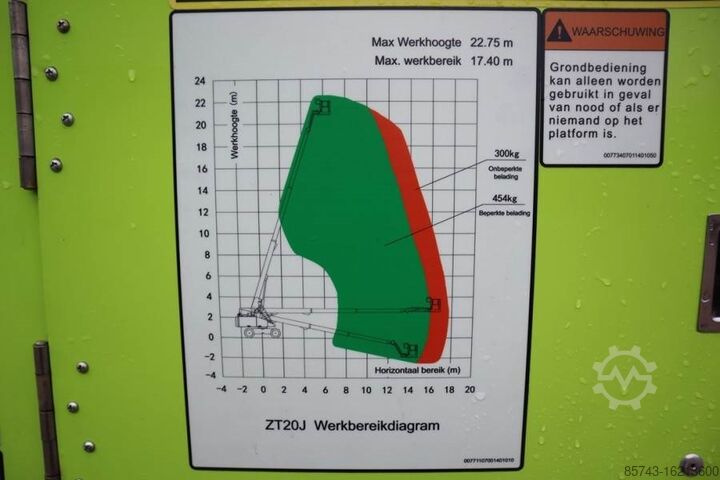 منصة تلسكوبية Zoomlion Z120J Valid inspection, *Guarantee! Diesel, 4x4x4