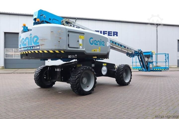 Telescopic boom lift Genie S65XC Valid inspection, *Guarantee! Diesel, 4x4 Dr