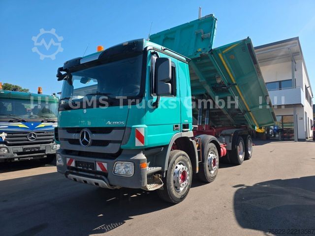 Camion ribaltabile trilaterale MERCEDES-BENZ Actros 3544 / EPS / 8X4 / BORDMATIK