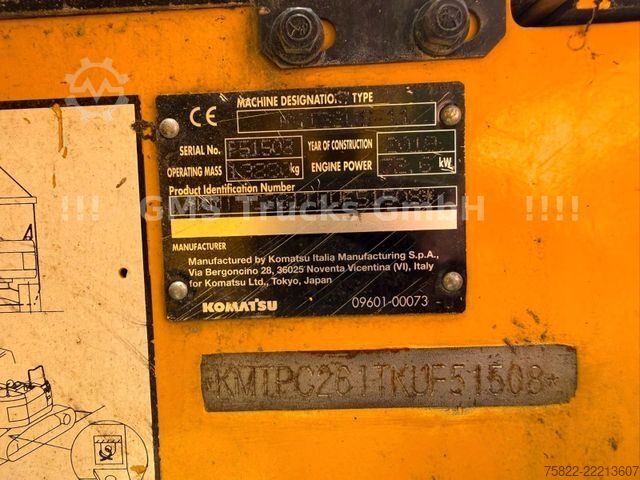Rupsgraver KOMATSU PC 138-11US / POWERTILT 3 Löffel / NUR 5900h