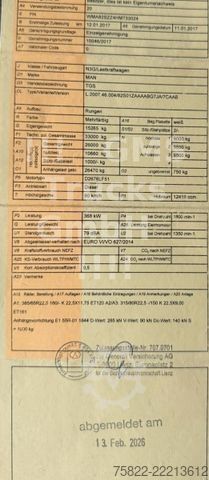 Houttransportwagen MAN TGS 33.500 / 6X6 ALLRAD / Manual+ Retarder