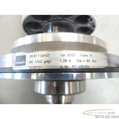 Ohjausyksikkö Siemens Rotor für 1FT6105-1AC71 mit Binder 36 61114H07 Bremse SN P31456/SN