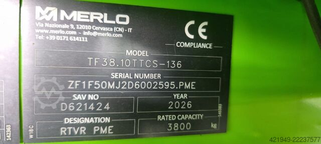 Người điều khiển từ xa cứng nhắc Merlo TF 38.10 TT CS-136