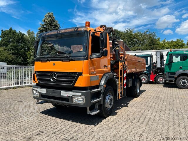 Xe ben ba chiều MERCEDES-BENZ 1828 3Skipper + PKG 12001 Kran 4x2