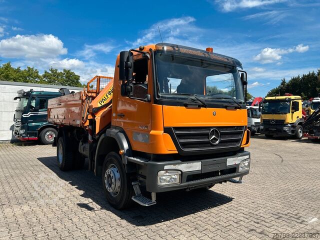 Xe ben ba chiều MERCEDES-BENZ 1828 3Skipper + PKG 12001 Kran 4x2