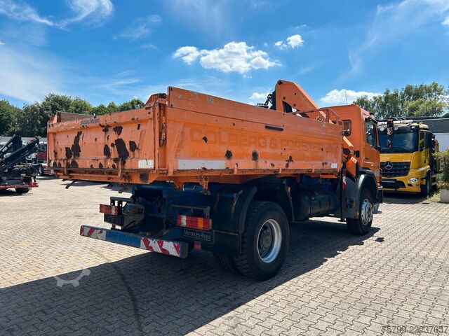 Xe ben ba chiều MERCEDES-BENZ 1828 3Skipper + PKG 12001 Kran 4x2