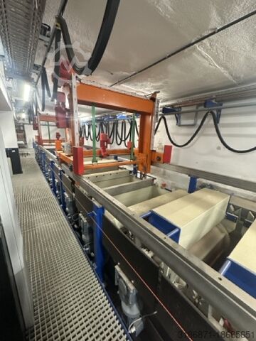 Dobbelt slibestativ Fey Galvanotechnik Trommelgalvanik, Galvanikanlage