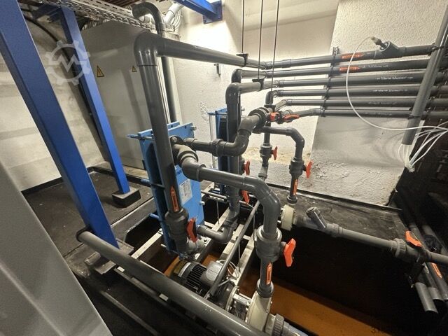 Dobbelt slibestativ Fey Galvanotechnik Trommelgalvanik, Galvanikanlage