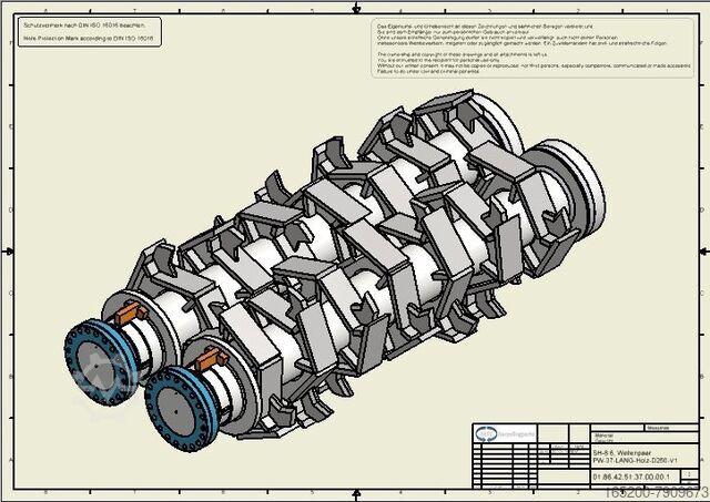 Onda de trituração PRT AW-10.9 - Holz, Biomasse, Müll, Reifen