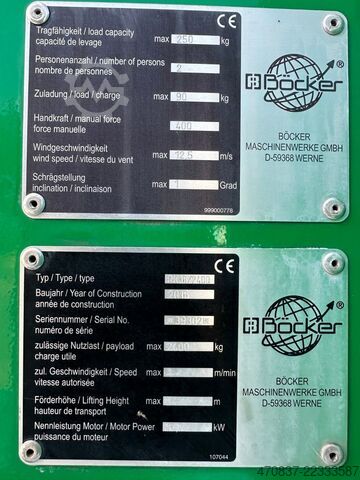 Autokranwagen Böcker RK 36-2400 / Raupenkran / UVV NEU