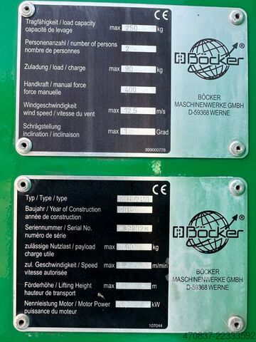 Autokran Böcker RK 36-2400 / Raupenkran / UVV NEU
