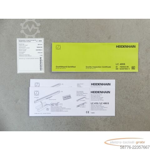 Component Heidenhain LC 495S 320 ID: 760942-06 SN:62367964C + ID 802 072-02 --