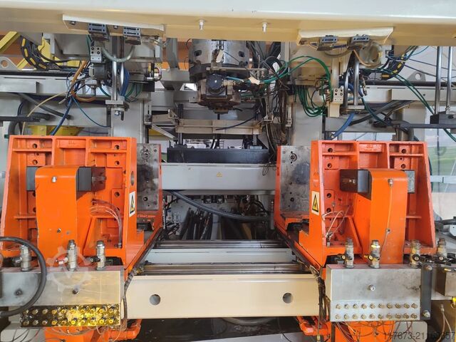 Souffleuse PEHD d’occasion pour 10 L 300 bph UNILOY MILACRON HMS 10/D