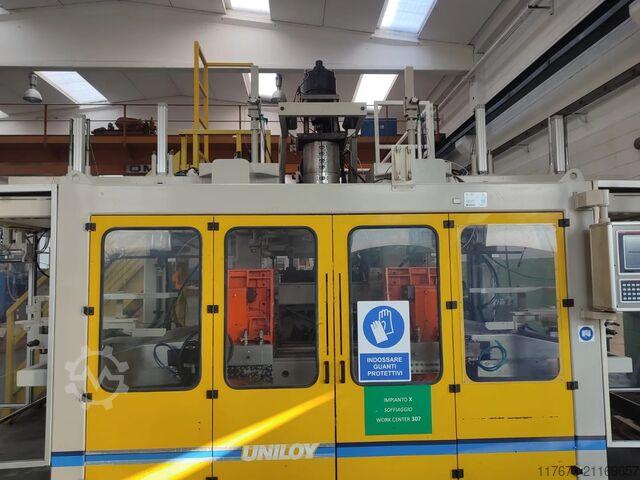 Souffleuse PEHD d’occasion pour 10 L 300 bph UNILOY MILACRON HMS 10/D