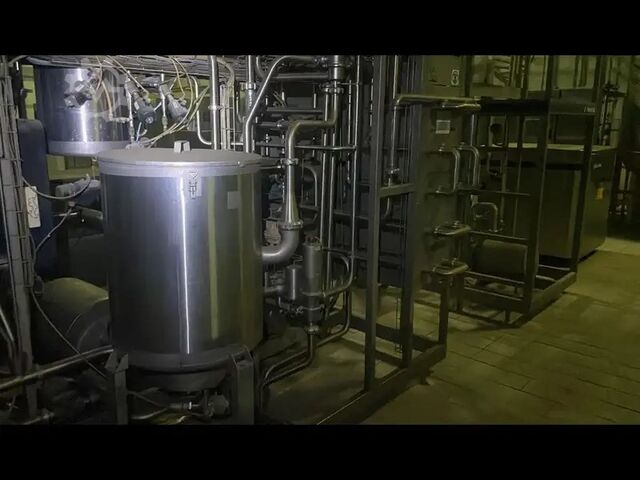 Sala de preparação de leite UHT usada Tetra Pak 4000 L-h  