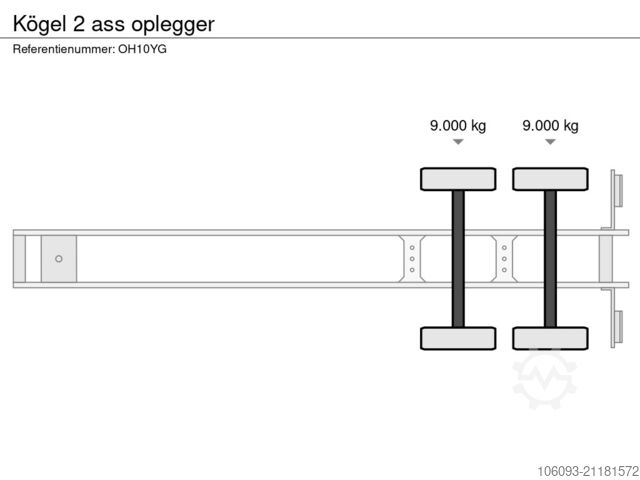 Чемодан Kögel 2 ass oplegger
