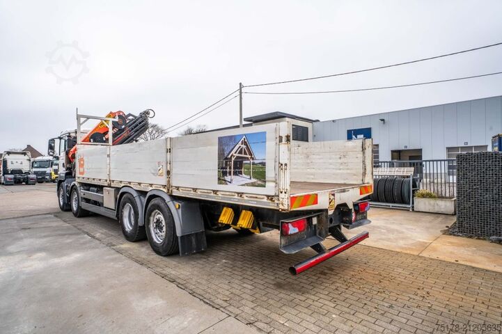 Plateau de chargement MAN TGS 35.360 BL-8X2-6+PALFINGER 27 T/m + 8EXT