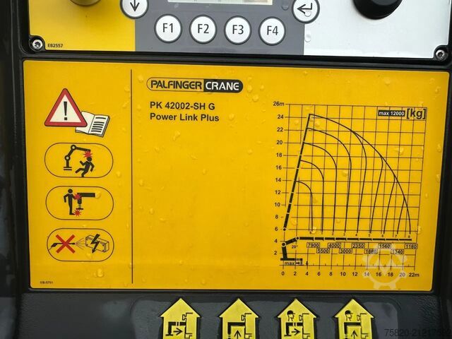 Crane truck MAN TGS 26.480 6X4 MET PALFINGER PK 42002-SH G KRAA...