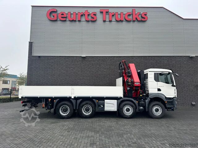 Camion cu macara MAN TGS 35.470 8X4 HMF 4020-K6 + FJ 600 K4  KRAAN/K...