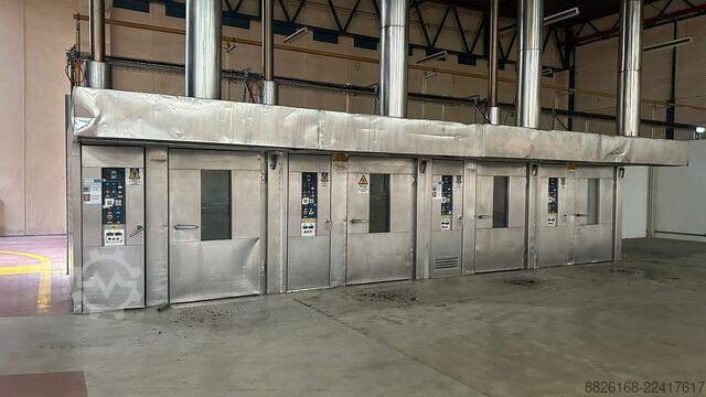 Bakery oven Zuchelli Four rotatif double chariot 60x80 Gaz