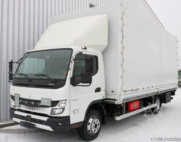 Kombi vozilo sa ceradom FUSO 7C18 Pritsche + Plane + LBW + Klima nur 57tkm