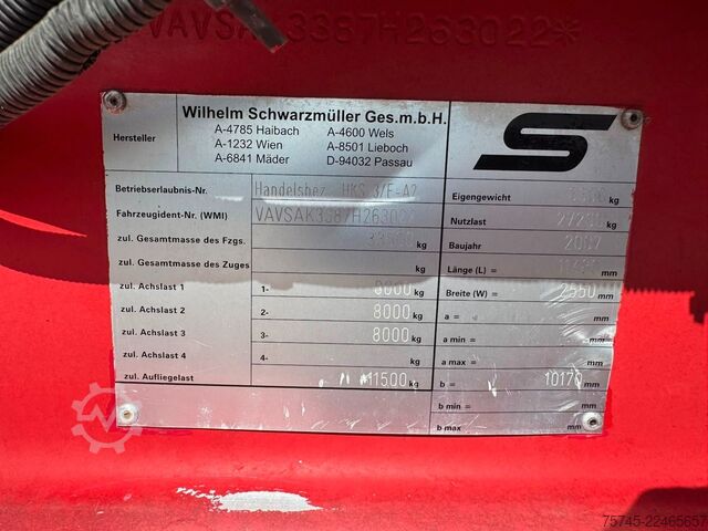 Semirremolque volquete SCHWARZMÜLLER HKS 3/E-AK *GETREIDEKIPPER * ROLLPLANE * LIFT *