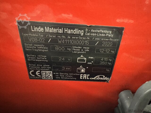 V * ΕΚΘΕΣΙΑΚΟ !! με ΠΥΛΕΣ ΑΣΦΑΛΕΙΑΣ !! LINDE V  * DEMO !! with SAFETY gates !!