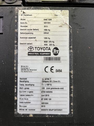SWE 120 S * Atex EX * Mitrex 2D / Cona 21 !! NOVA baterija !! BT SWE 120 S * Atex EX * Mitrex 2D / Zone 21 !! NEW battery !!