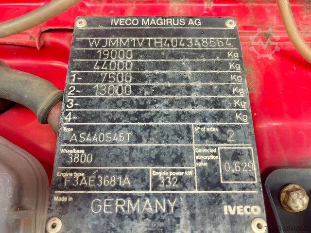 मानक SZM Iveco Stralis 450 Manual gearbox,  2X FUEL TANK, FRIGO