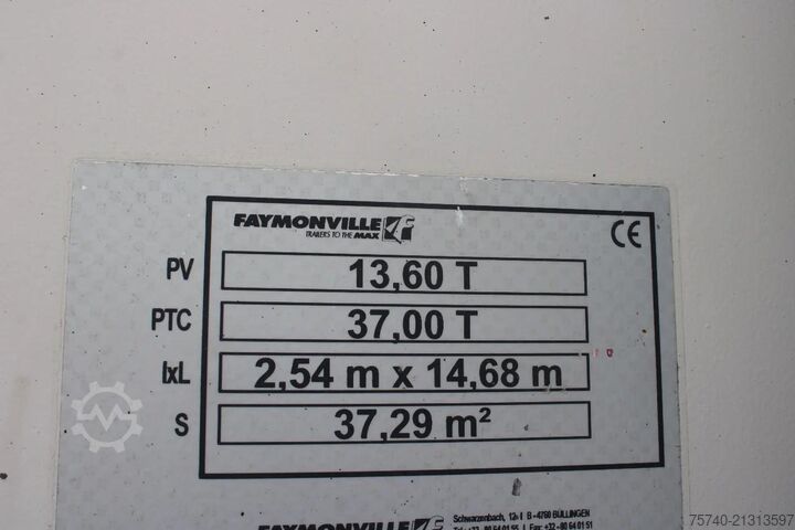 Polu niski utovarivač Faymonville extentadable 20m disconnectable front + 42000kg...