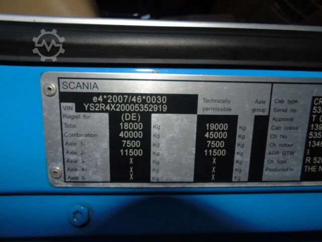 Estándar-SZM Scania R 520 + ETADE + V8 + euro 6 + NICE TUCK