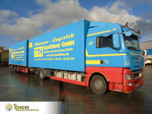 Box body MAN TGA 18.400 + combi + lift + euro 5 + 2.70