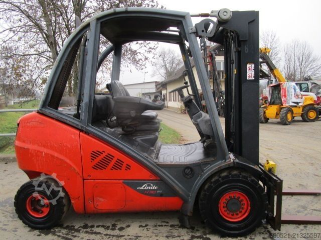 Carretilla elevadora diésel Linde H30D-02 Triplex-Freihub 4,7m Hubhöhe + Seitenschie