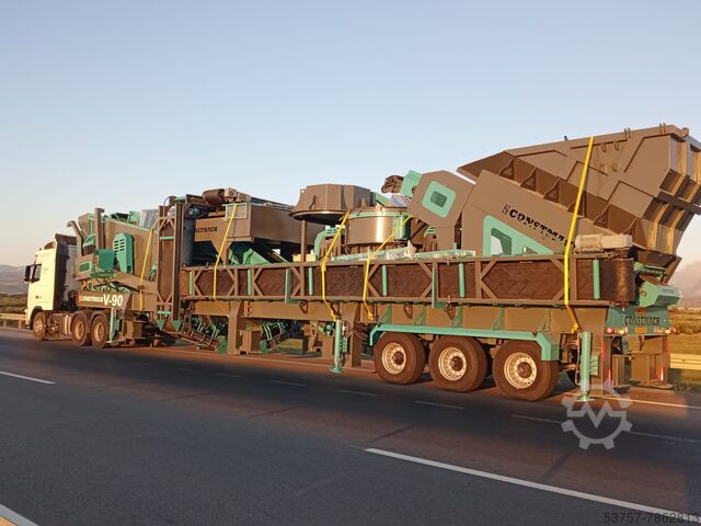 Constmach Mobile Crushing Plant V90 mobile vertical shaft impact crusher