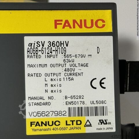 Elektronika / PLC valdymas FANUC A06B-6124-H109