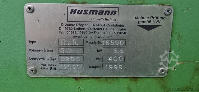 Lisovací kontajner SPB 10 AN-E HUSMANN SPB 10 AN-E