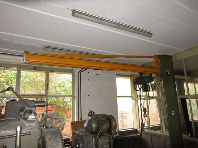 기둥 지브 크레인 선회 지브 크레인 체인 호이스트 Demag KBK Kran Drehkran Hallenkran L 3m Demag KBK2 500Kg + DK Kettenzug H3m