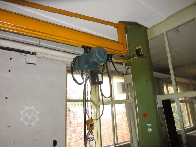 기둥 지브 크레인 선회 지브 크레인 체인 호이스트 Demag KBK Kran Drehkran Hallenkran L 3m Demag KBK2 500Kg + DK Kettenzug H3m