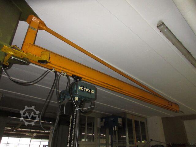 기둥 지브 크레인 선회 지브 크레인 체인 호이스트 Demag KBK Kran Drehkran Hallenkran L 3m Demag KBK2 500Kg + DK Kettenzug H3m