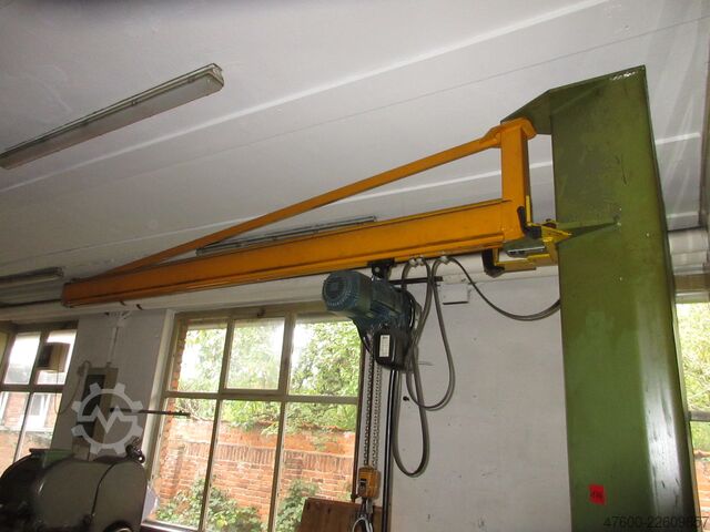 기둥 지브 크레인 선회 지브 크레인 체인 호이스트 Demag KBK Kran Drehkran Hallenkran L 3m Demag KBK2 500Kg + DK Kettenzug H3m