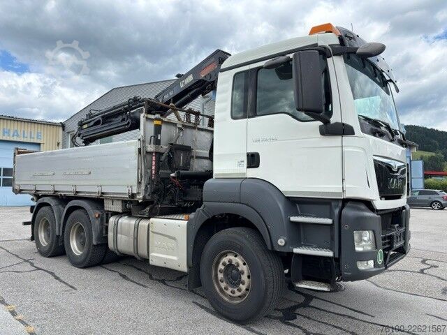 Háromirányú billenő teherautó MAN TGS 33.480 Kipper+HIAB 192-5