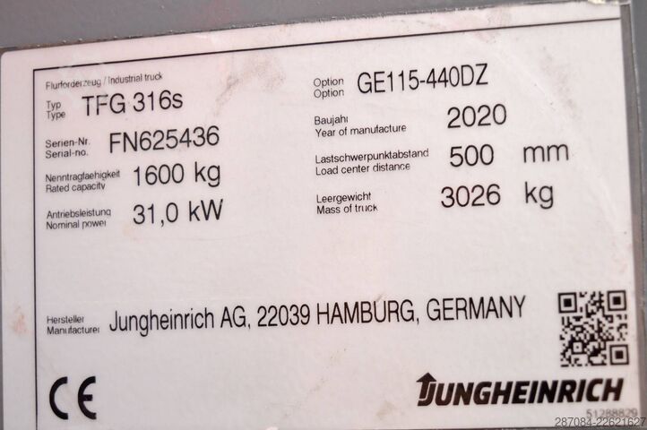Empilhador Jungheinrich TFG 316s