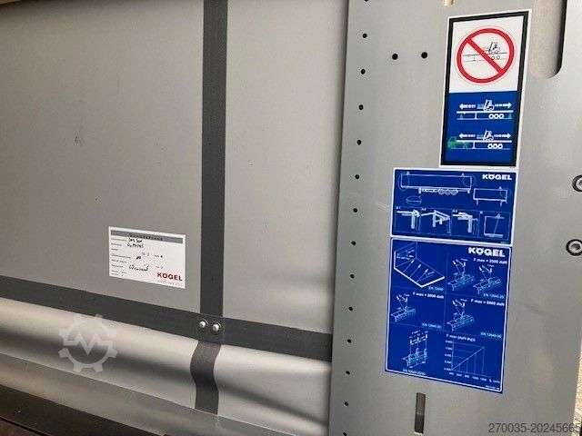 Åpen semitrailer med presenning KÖGEL SN24 NEU+Lift+SAF+EN12642XL+Hubdach+sofort