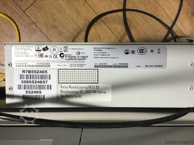 XEROX C60 配备内置 FIERY EX-i C60/70 XEROX XEROX Digital Color Press C60