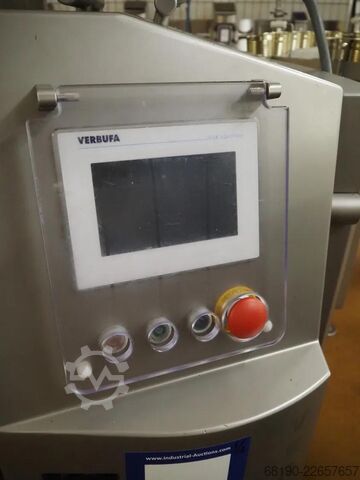 Linha de enlatamento (até 2000 latas/h) Handtmann / Stiller VF830+Verbufa+STA2000