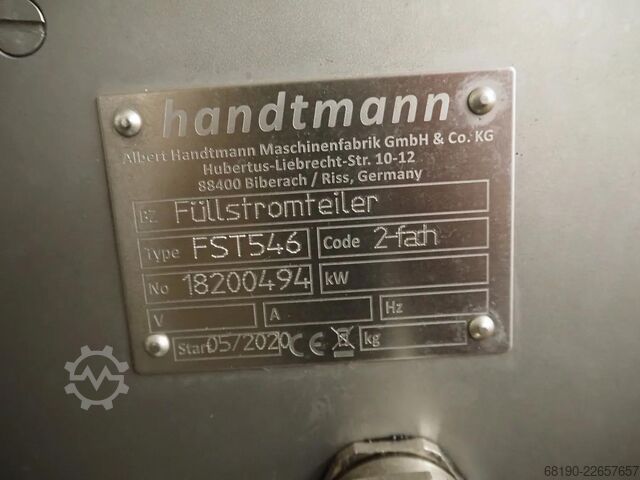 Linha de enlatamento (até 2000 latas/h) Handtmann / Stiller VF830+Verbufa+STA2000